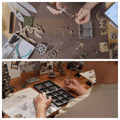 精密メカニカルパズル 組み立て中