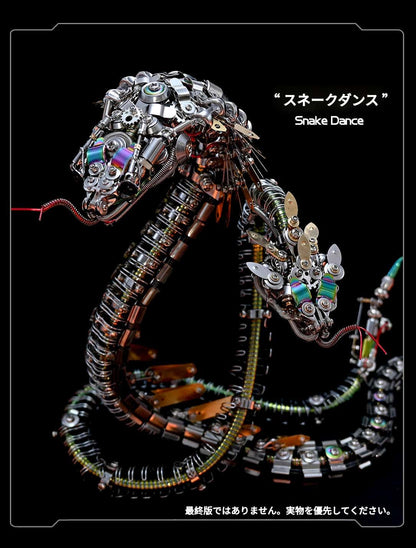 レジェンダリーサーペント：メカニカルスネーク 3D メタルモデルキット 500ピース