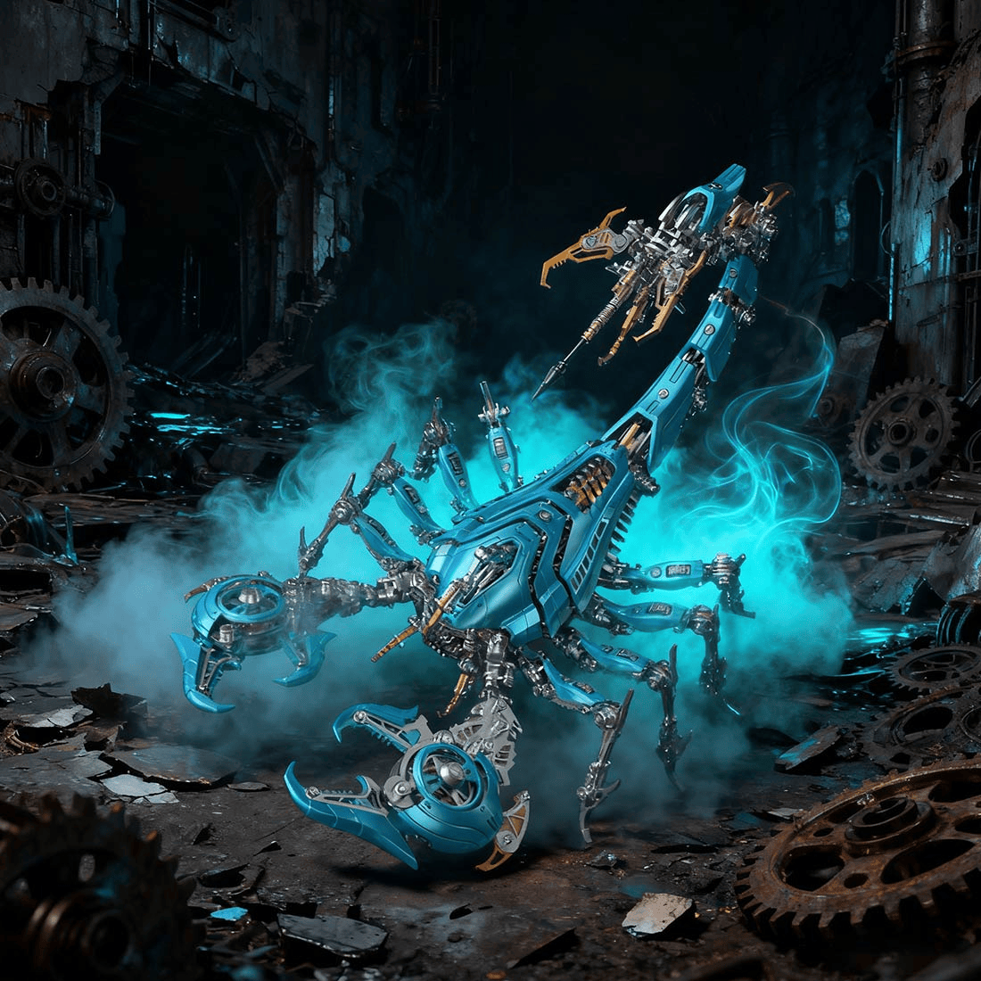 ポイズンフレーム・サイバーパンク 3Dメタル ウォー・スコーピオン モデルキット（1073ピース）