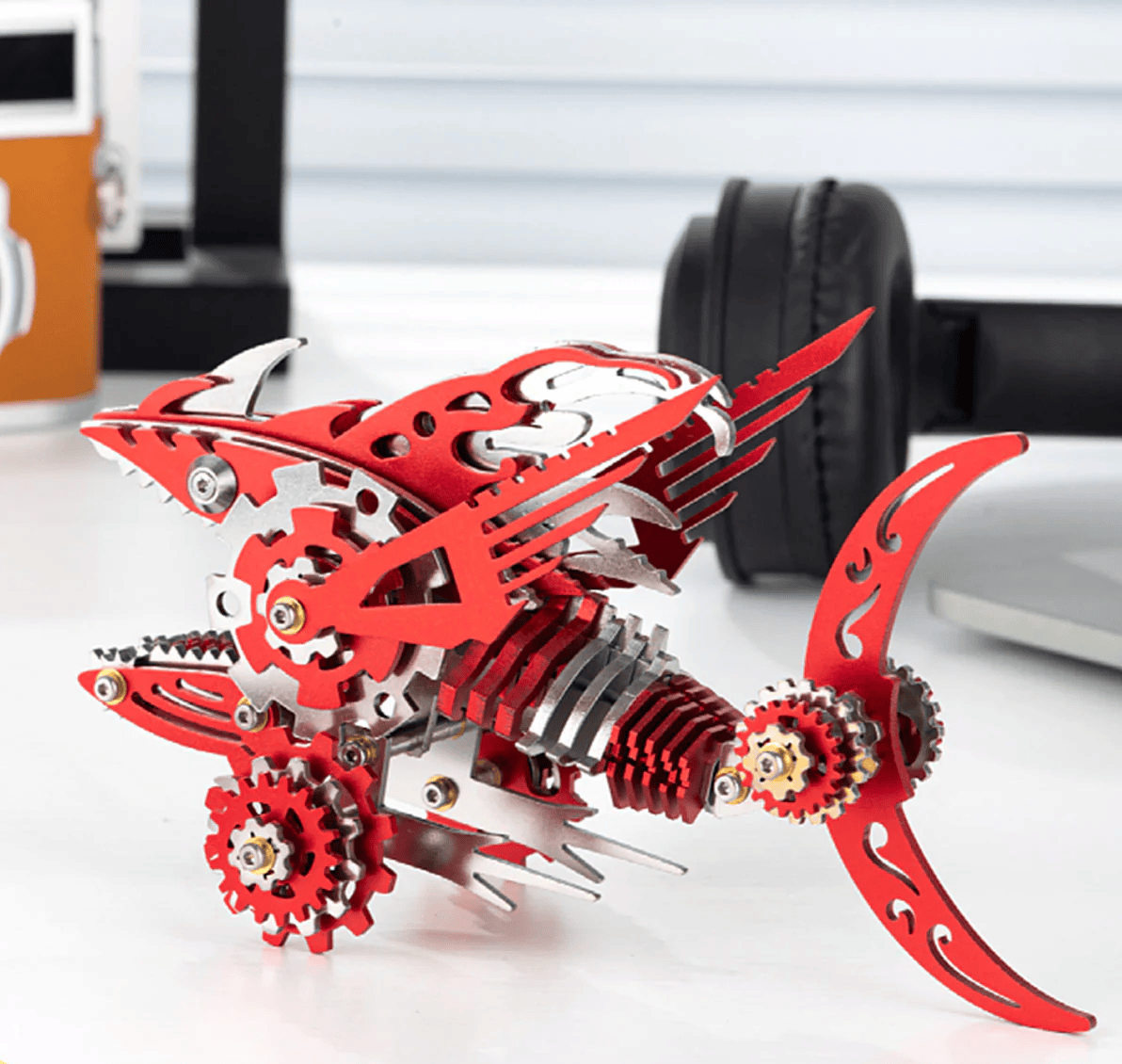ノコギリザメ 機械サメ カーペンターシャーク 3D 金属組立モデルキット