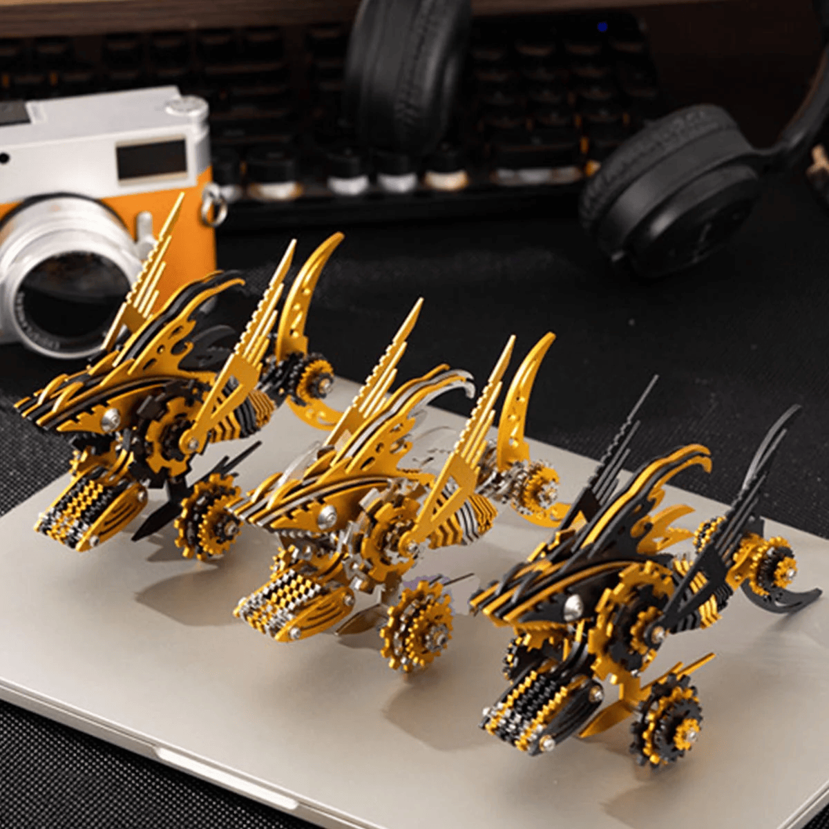 ノコギリザメ 機械サメ カーペンターシャーク 3D 金属組立モデルキット