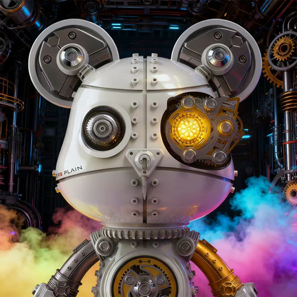 サイボーグ・バイオレンスベア 3D金属パズルモデル組立キット 高級デスクトップトイ