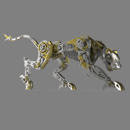 3Dメタル機械式 怒れるヒョウ 捕食者 モデルキット（506ピース）