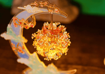 331PCS+ 3Dメタルモデル 月影と咲く花 組み立てキット