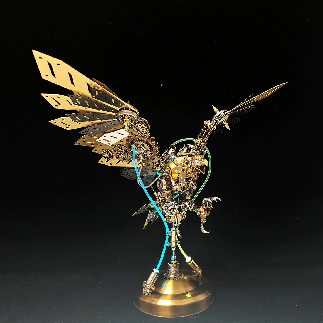 スチームパンクDIY 3Dメタル イーグルモデルキット 高難度パズル（650ピース）