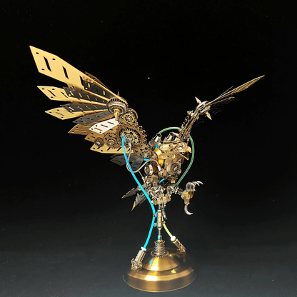 スチームパンクDIY 3Dメタル イーグルモデルキット 高難度パズル（650ピース）