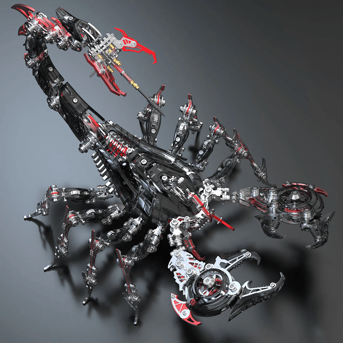 ポイズンフレーム・サイバーパンク 3Dメタル ウォー・スコーピオン モデルキット（1073ピース）