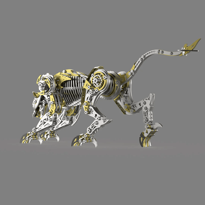 3Dメタル機械式 怒れるヒョウ 捕食者 モデルキット（506ピース）