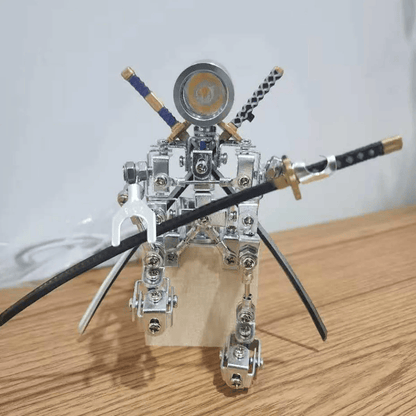 メカニカルミニロボットランプモデル  ライトコンパニオン 3D リサイクルメタル彫刻