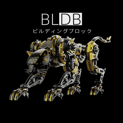 3Dメタル機械式 怒れるヒョウ 捕食者 モデルキット（506ピース）