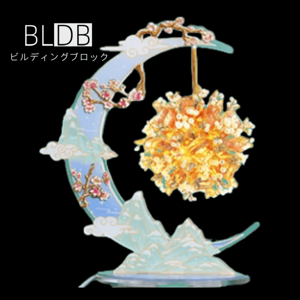月影に咲く花 331ピース以上 LED付き3D金属組み立てキット