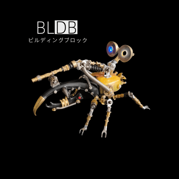 スチームパンク・ヘラクレスオオカブト 3D金属可動モデル