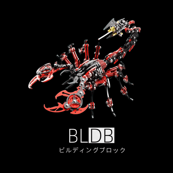 3Dメタルパズル メカニカルサソリ 赤・黒 | メカニカル組立キット