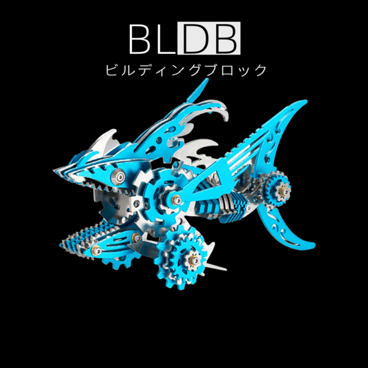 ノコギリザメ 機械サメ カーペンターシャーク 3D 金属組立モデルキット
