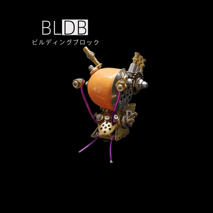 カラフルなスチームパンクのカタツムリ3D自作メタル昆虫キット