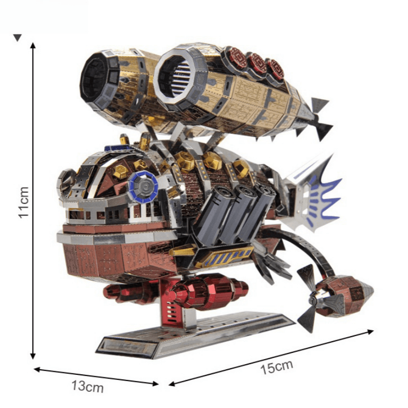 メタルモデルキット クジラベース 3Dパズル 大人用 DIYチャレンジ 3Dメタルパズル 頭の体操 アートクラフトギフト ティーンズ向け