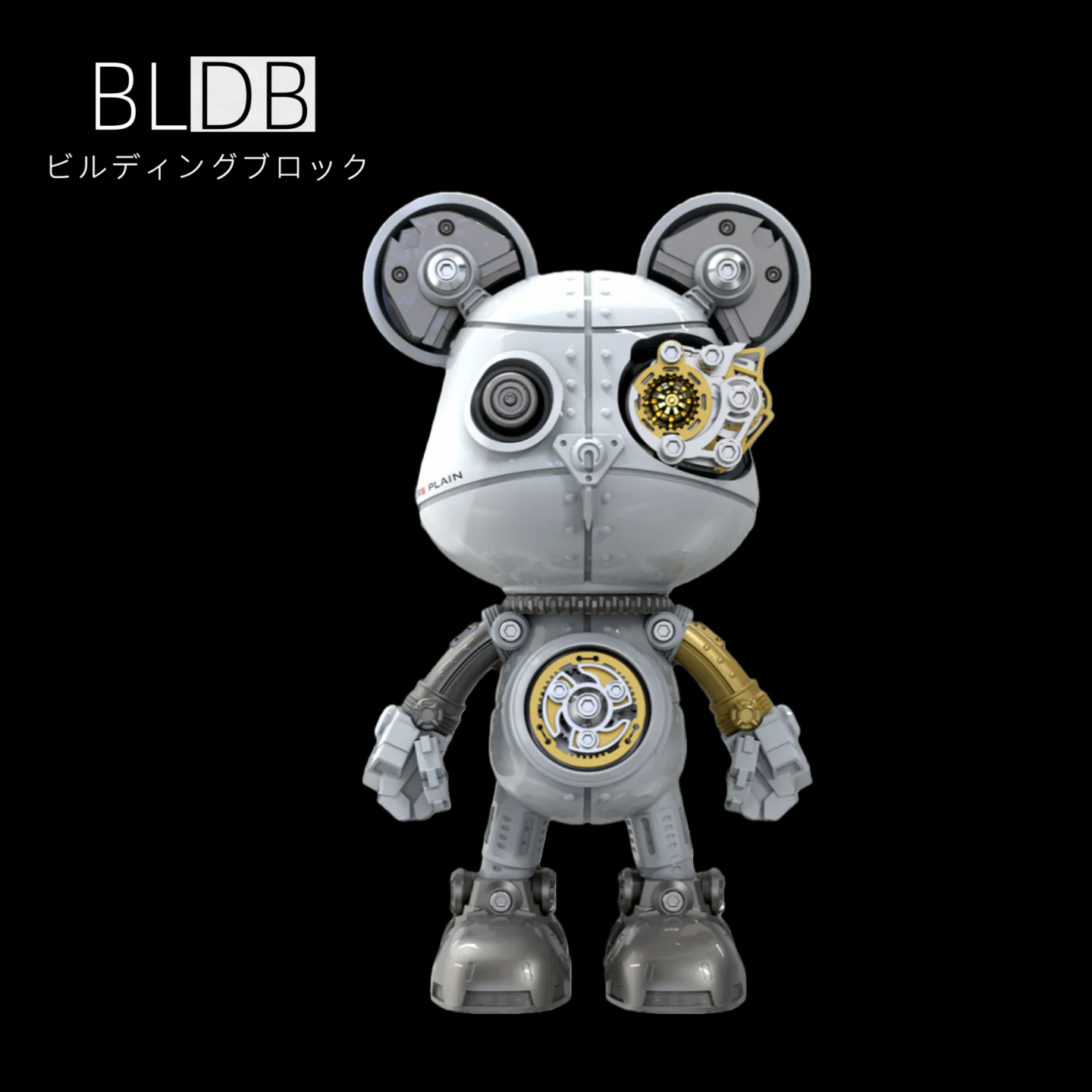 サイボーグ・バイオレンスベア 3D金属パズルモデル組立キット 高級デスクトップトイ