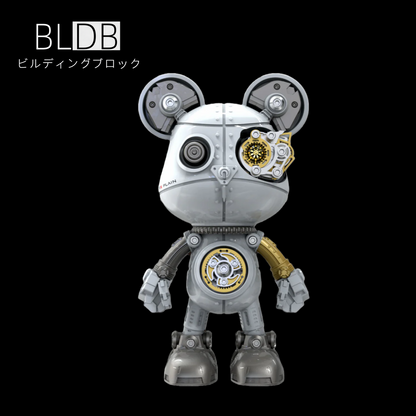 サイボーグ・バイオレンスベア 3D金属パズルモデル組立キット 高級デスクトップトイ