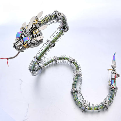 レジェンダリーサーペント：メカニカルスネーク 3D メタルモデルキット 500ピース
