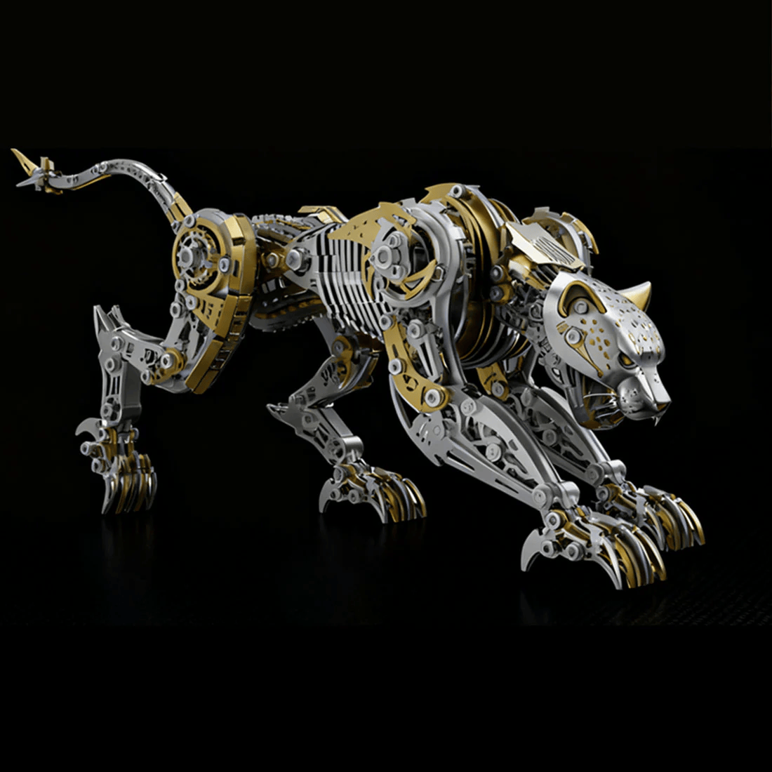 3Dメタルパズル 怒れるヒョウ | 機械式組立キット – ビルディングブロック 3Dメタルパズル 怒れるヒョウ | 機械式組立キット – ビルディングブロック