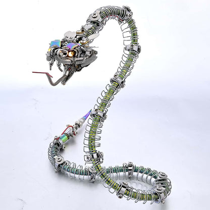 レジェンダリーサーペント：メカニカルスネーク 3D メタルモデルキット 500ピース