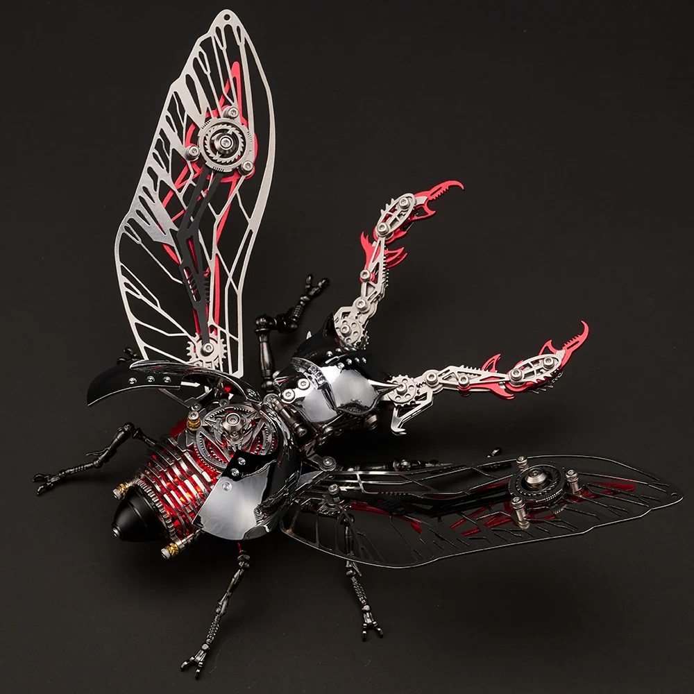 メカニカル カブトムシ 3Dメタルモデル｜317ピース DIY昆虫パズル 4色展開