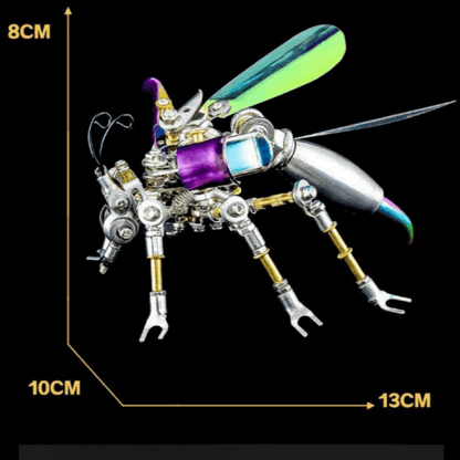 180ピースのスチームパンク風ミニハチ3DメタルパズルDIY昆虫