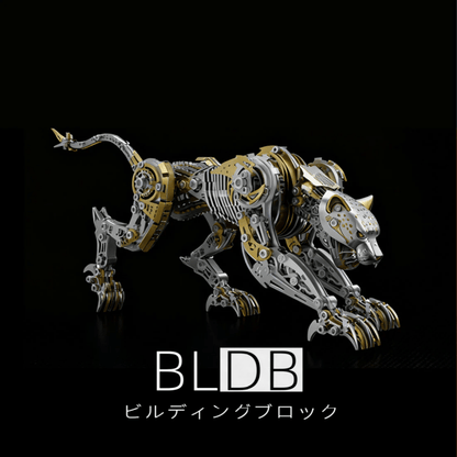 3Dメタル機械式 怒れるヒョウ 捕食者 モデルキット（506ピース）