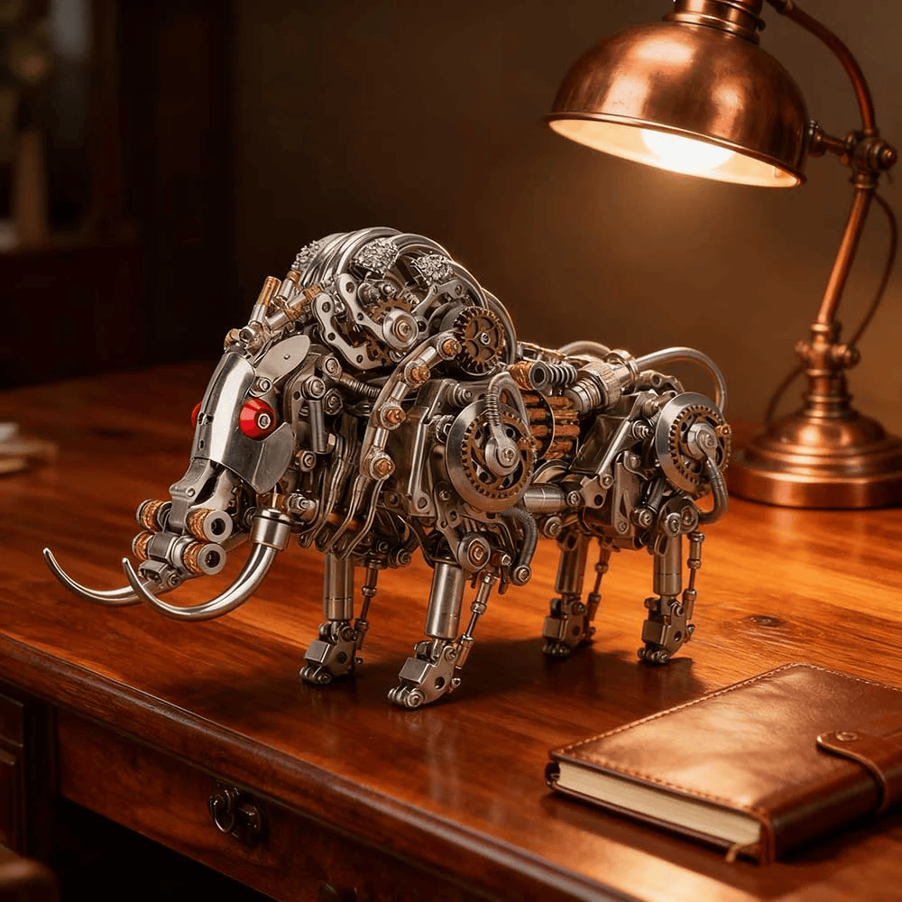 鉄の牙を持つイノシシ 3D金属モデルキット大人向け高難度パズル（1100ピース）