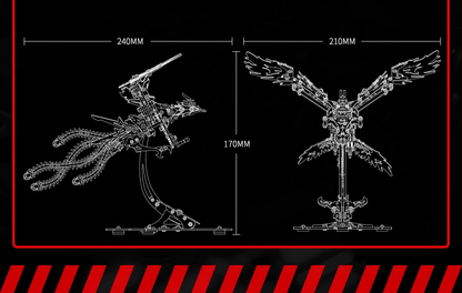 大人のための3D金属パズルモデルキット： DIYのアセンブリ機械フェニックスステンレス鋼の動物の鳥のおもちゃのビルディングブロック男性女性のための誕生日のギフト