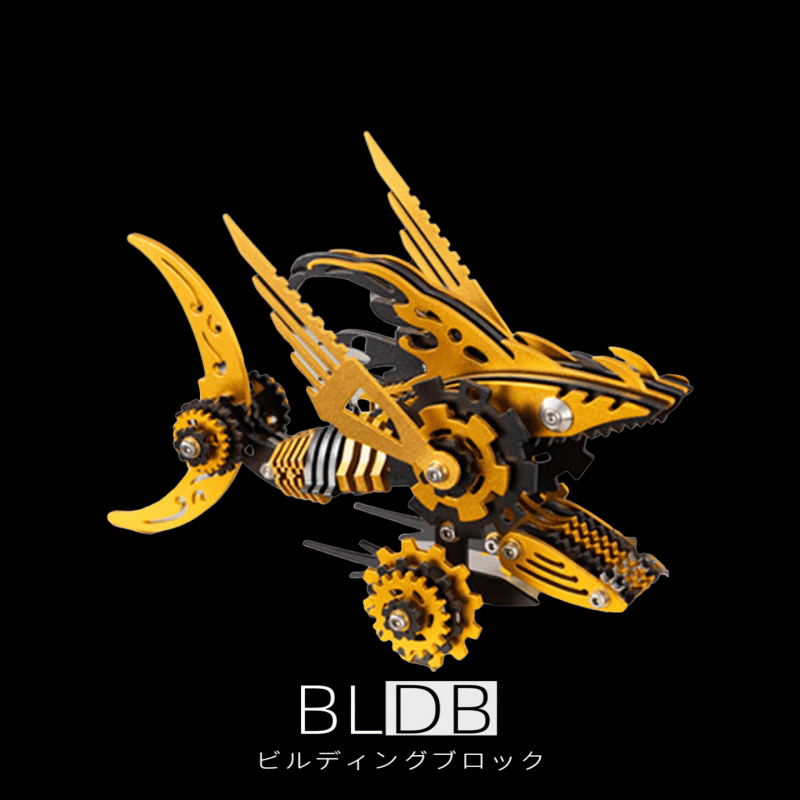 ノコギリザメ 機械サメ カーペンターシャーク 3D 金属組立モデルキット