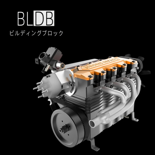 金色ヘッドカバーを備えたTOYAN FS-L400BGC 14cc直列4気筒エンジン
