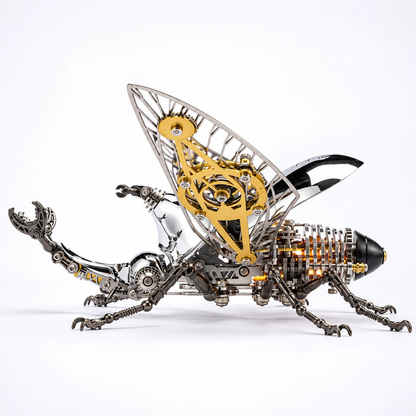 メカニカルクワガタの金属パーツと組立工程