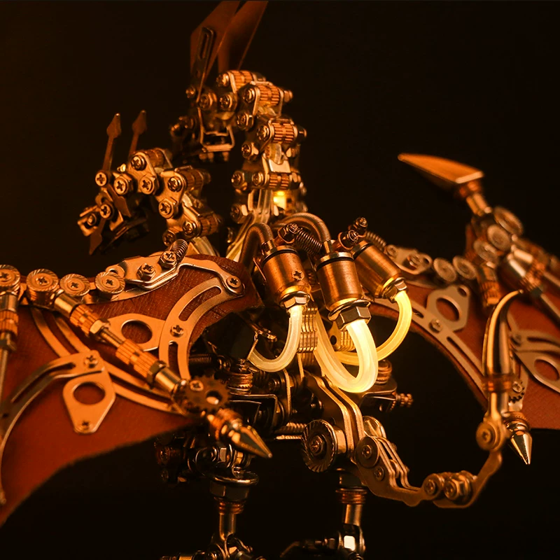 三頭龍の金属模型玩具置物デスクトップ装飾品高級工芸品ホリデーギフト