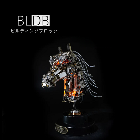 2026年 新年の贈り物：十二支馬頭金属模型 - 限定版（双子の十二支）