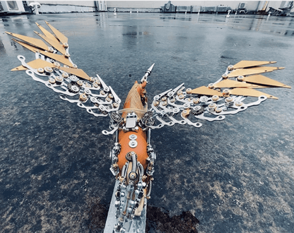 DIY 3D 組み立て金属機械翼ユニコーンモデルキットおもちゃ
