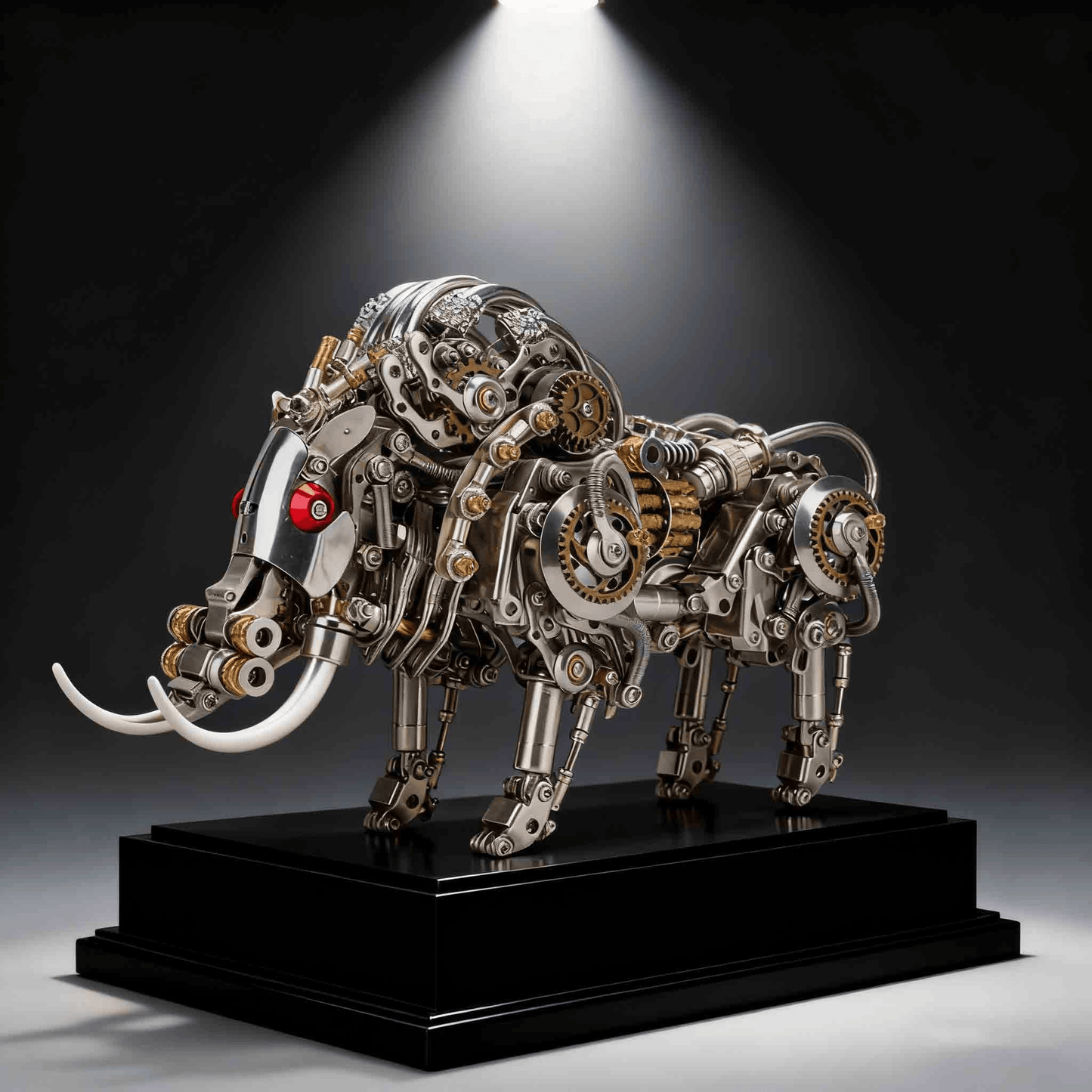 鉄の牙を持つイノシシ 3D金属モデルキット大人向け高難度パズル（1100ピース）