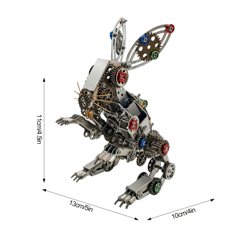 スチームパンクメタルイースターバニーモデルDIYキット