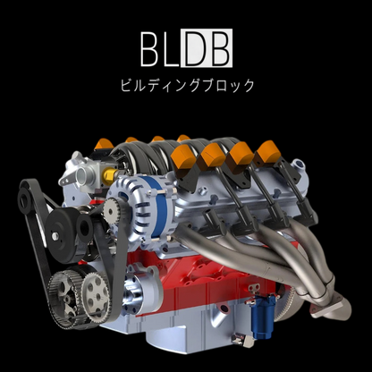 CISON LS-52 1/5スケール52cc水冷V8ガソリンエンジン完成モデル