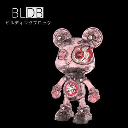 サイボーグ・バイオレンスベア 3D金属パズルモデル組立キット 高級デスクトップトイ