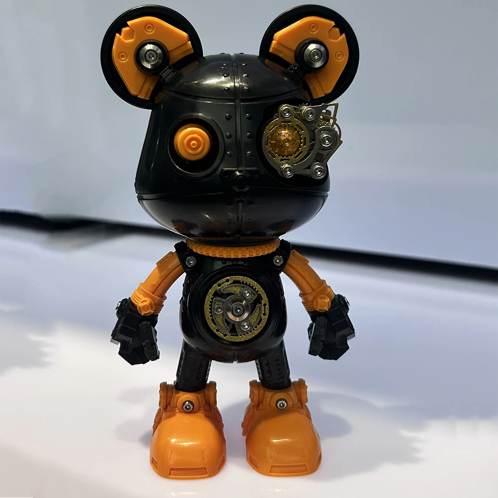 サイボーグ・バイオレンスベア 3D金属パズルモデル組立キット 高級デスクトップトイ