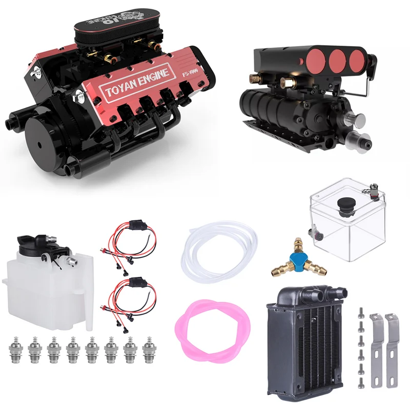 TOYAN FS-V800GCS本体・機械式スーパーチャージャー・冷却系付属品