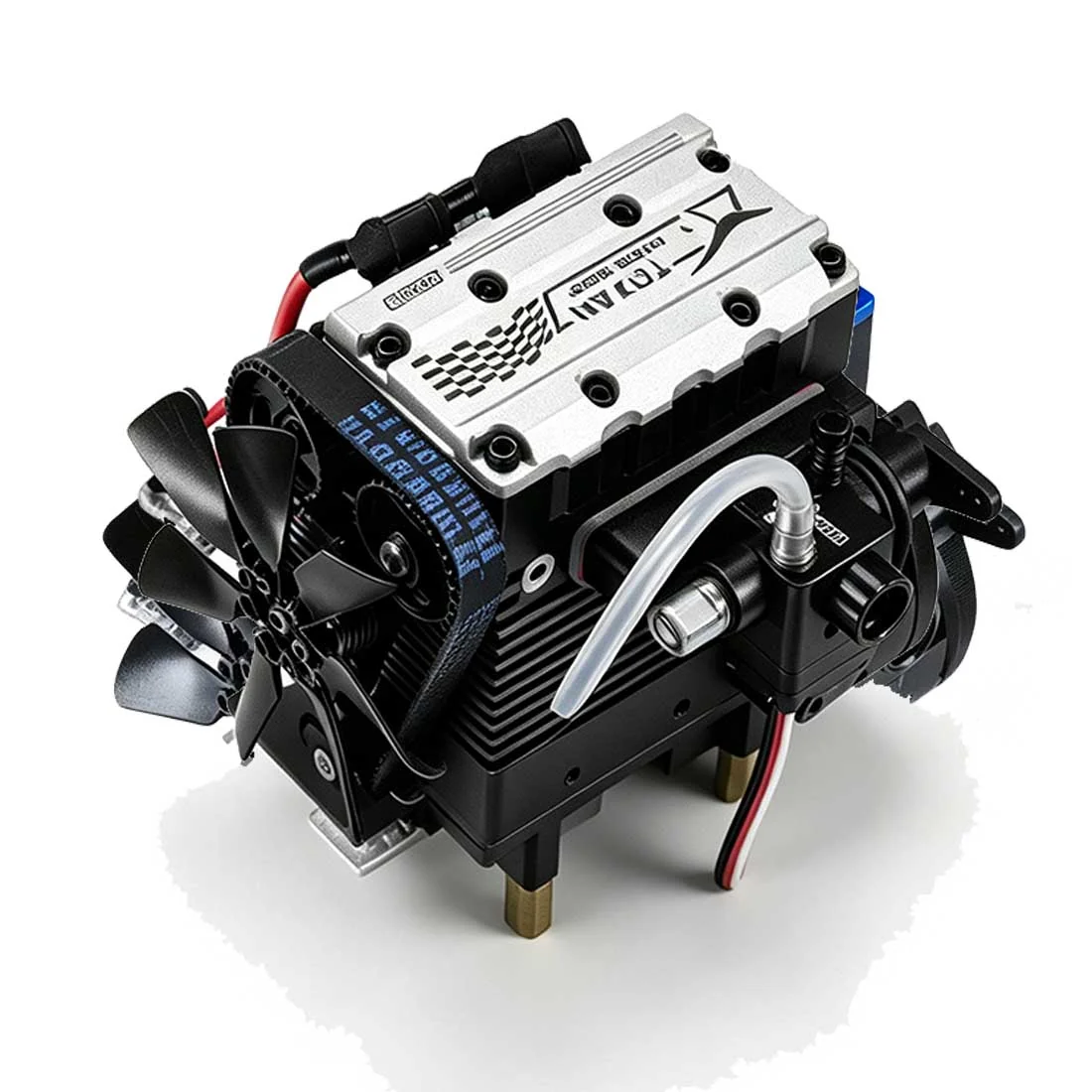 SEMTO ST-NF2／FS-L200AC 7cc 直列2気筒4ストロークエンジン組立キット｜シルバー特別限定版