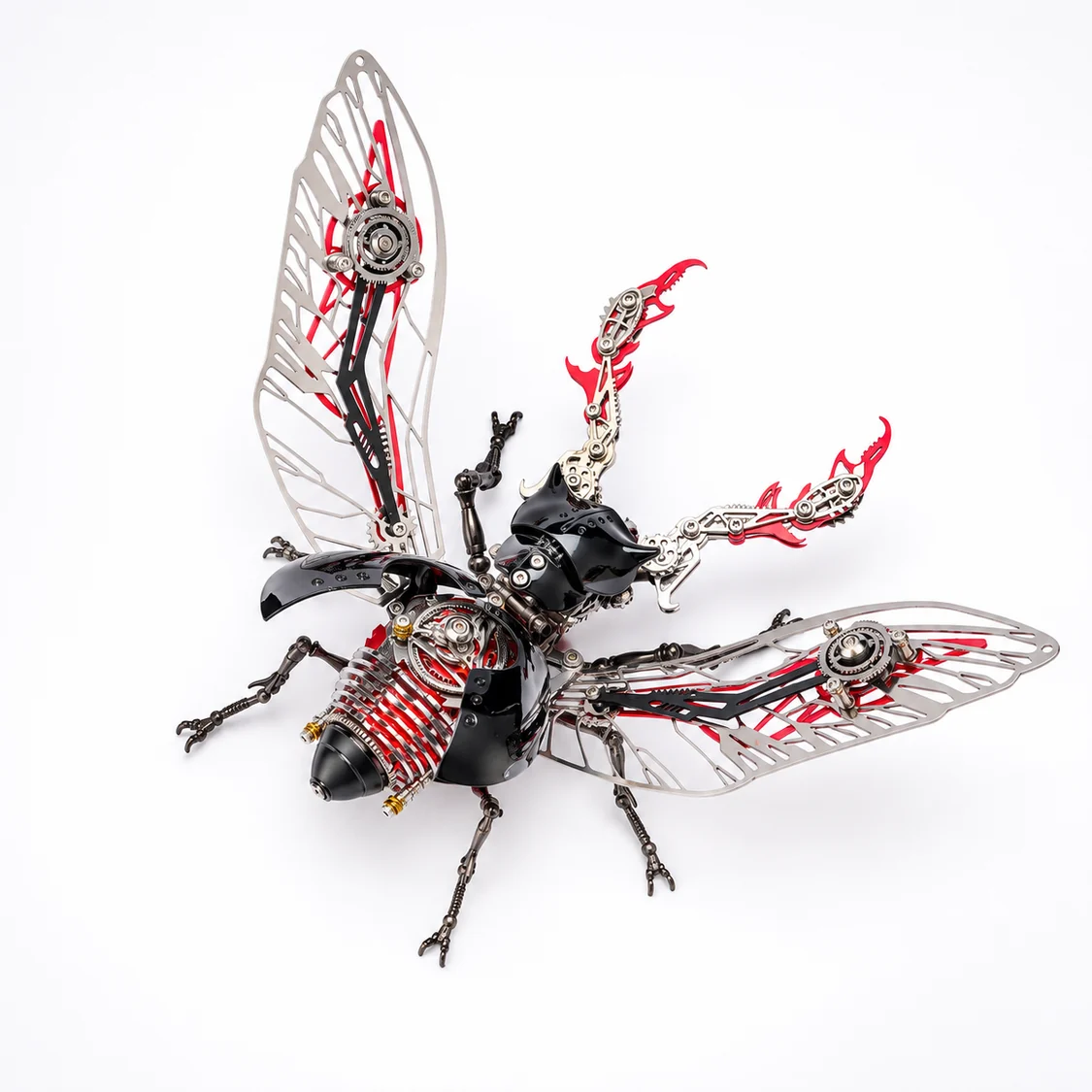 メカニカル カブトムシ 3Dメタルモデル｜317ピース DIY昆虫パズル 4色展開