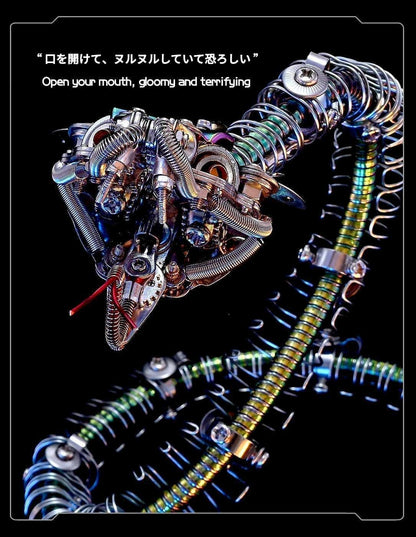 レジェンダリーサーペント：メカニカルスネーク 3D メタルモデルキット 500ピース