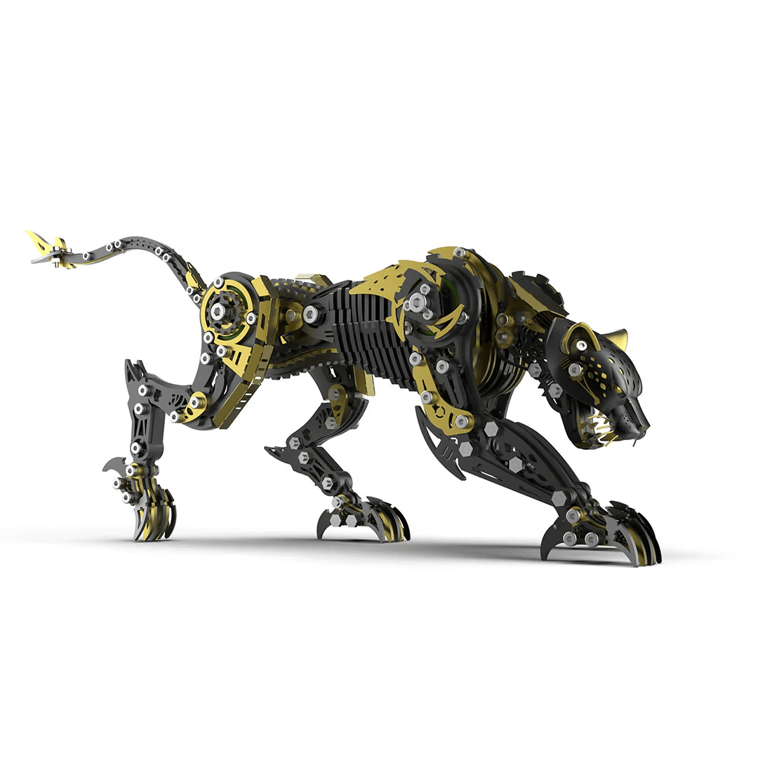 3Dメタルパズル 怒れるヒョウ | 機械式組立キット – ビルディングブロック