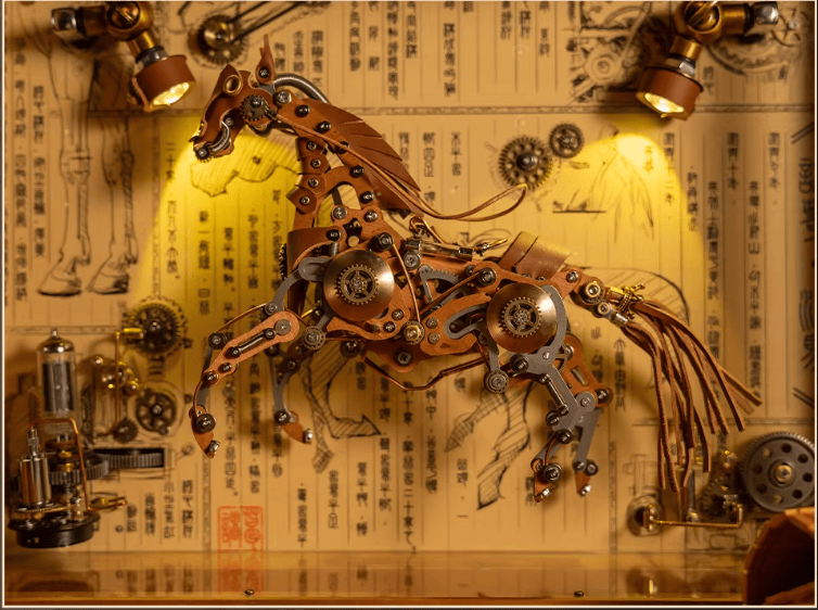 本革素材を使用した諸葛流馬のディテール