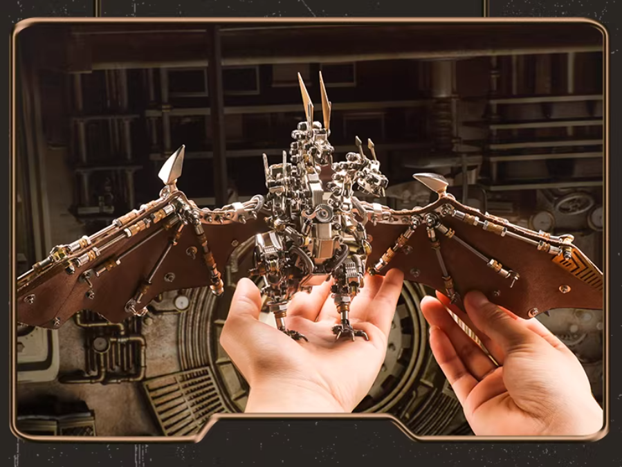 3Dメタルパズル 三頭龍モデル | 組立キット – ビルディングブロック 3Dメタルパズル 三頭龍モデル | 組立キット – ビルディングブロック