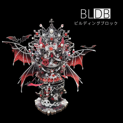 ニャンの街 3D立体パズル 金属組み立てモデル 手作りおもちゃ ギフト 招き猫の置物