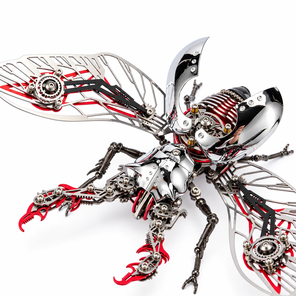 メカニカル カブトムシ 3Dメタルモデル｜317ピース DIY昆虫パズル 4色展開